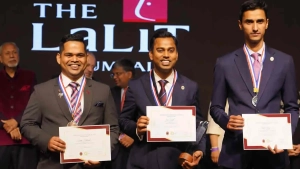 Amber Deshmukh (#3), Jai Singh (#1) and Pankaj Singh (#2)- Finalists of 2025 ASI Competition 