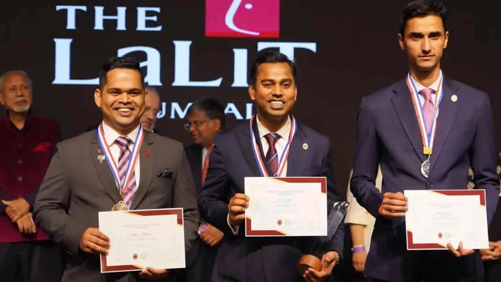 Amber Deshmukh (#3), Jai Singh (#1) and Pankaj Singh (#2)- Finalists of 2025 ASI Competition