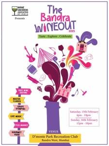 The Bandra WineOut 2025 being organised by WineGAI on 15-16 February for wine Aficionados